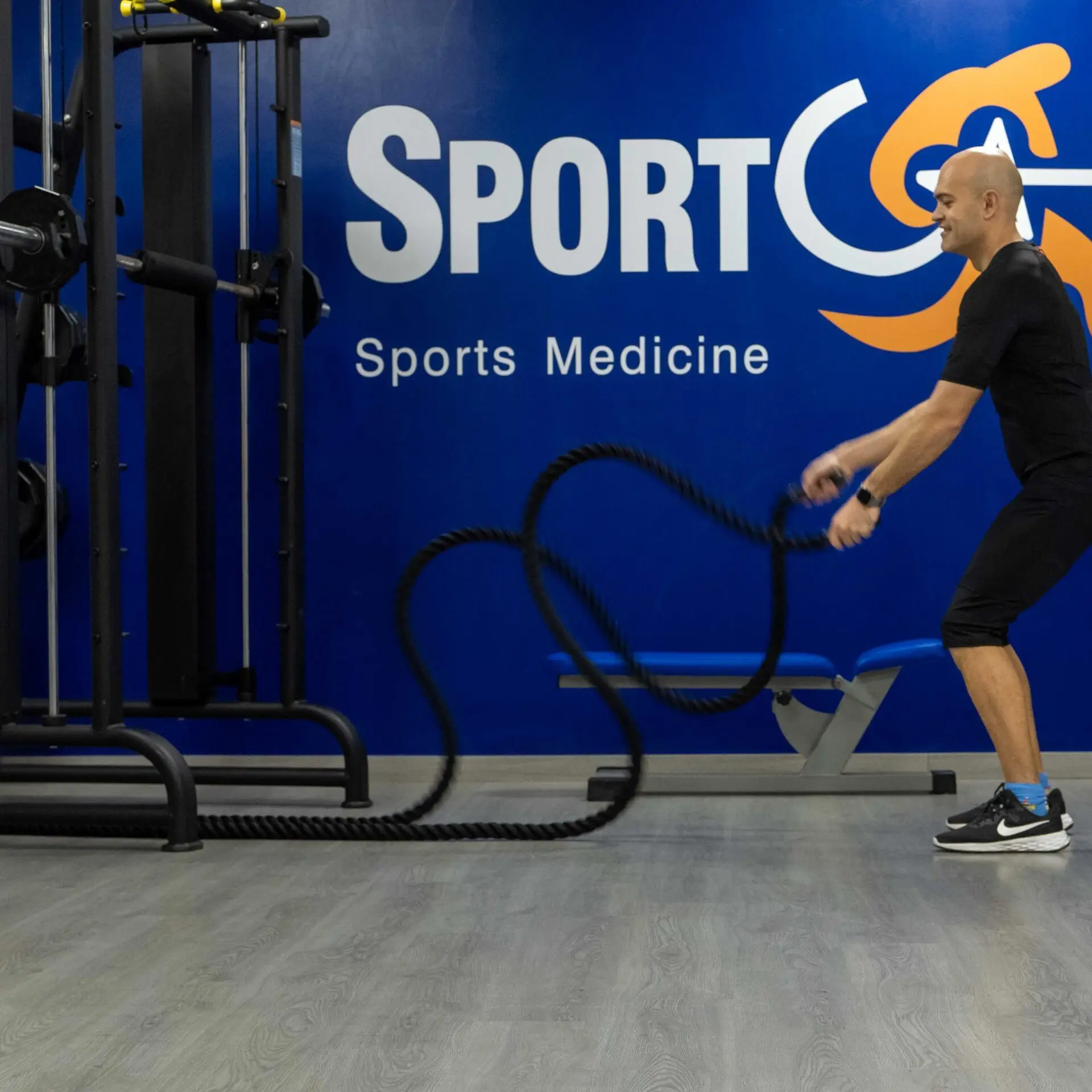 Sessió d'electroestimulació (EMS) dins del protocol personalitzat de Sportcat.
